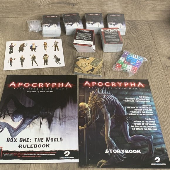 APOCRYPHA ADVENTURE Card Game Box One: The World - Lonesharkgames 2017-open Box - Picture 3 of 16